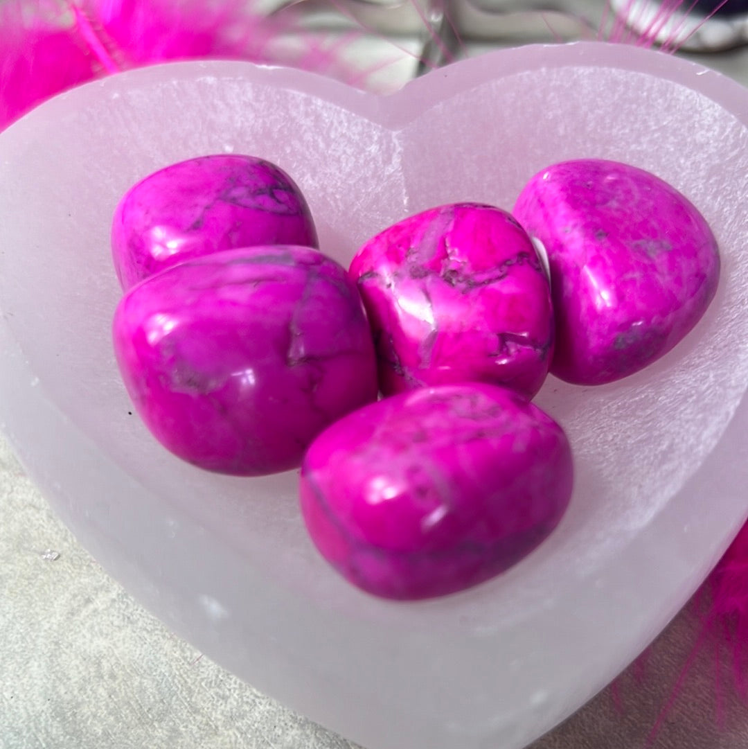 Pink Howlite Tumble Tumblestone