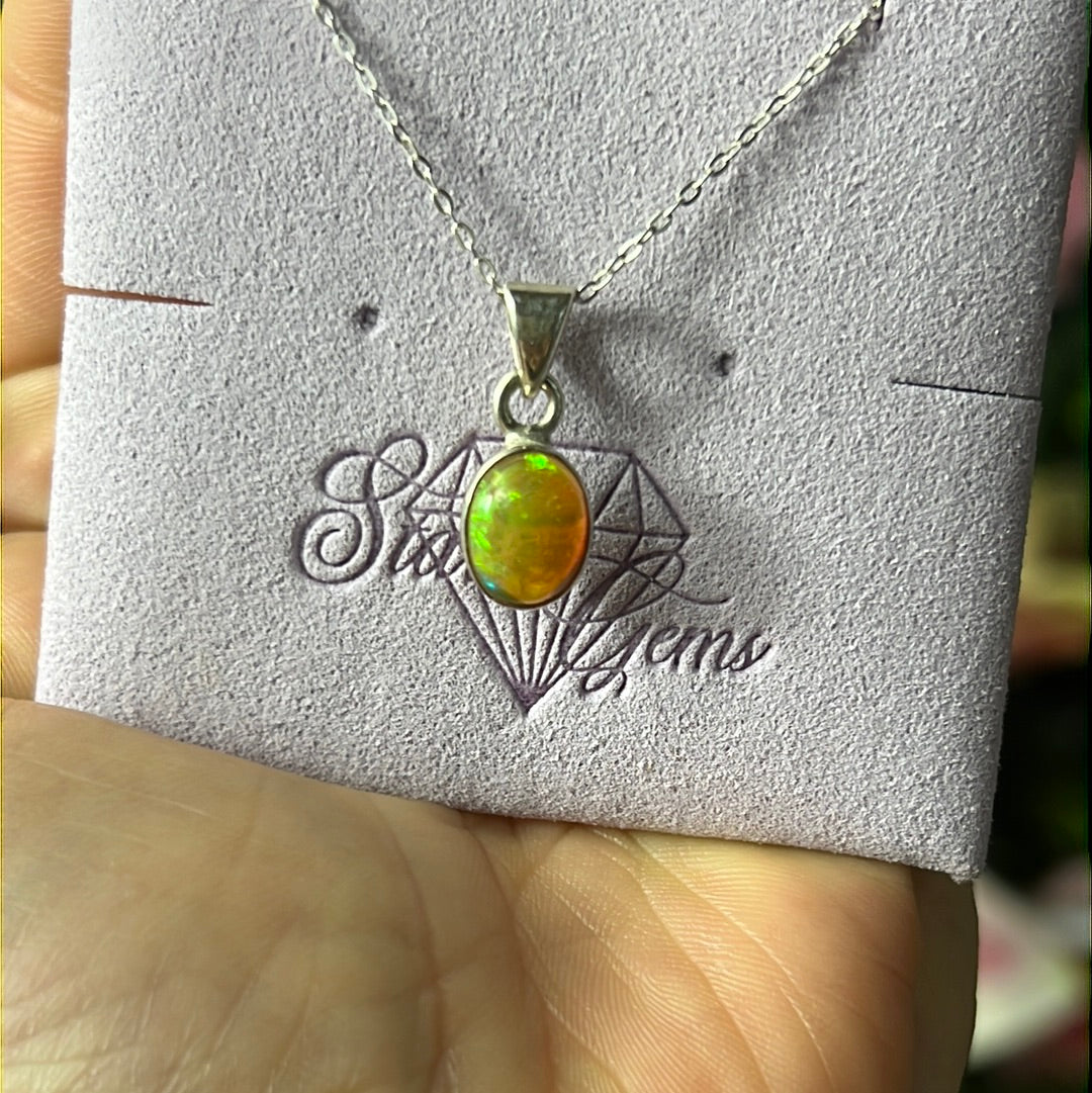 Ethiopian Opal 925 Sterling Pendant