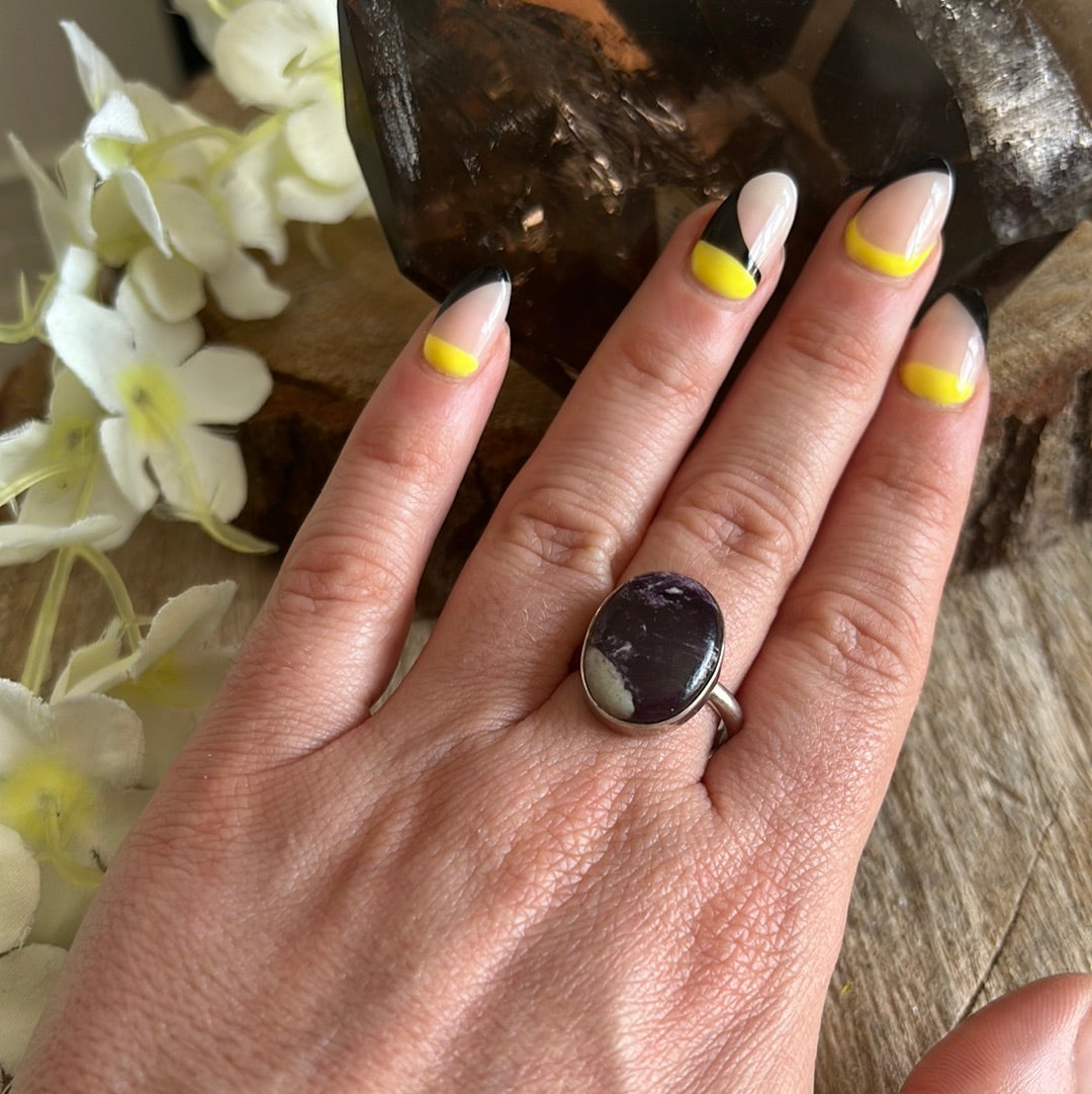 Kammererite 925 Sterling Silver Ring - O 1/2