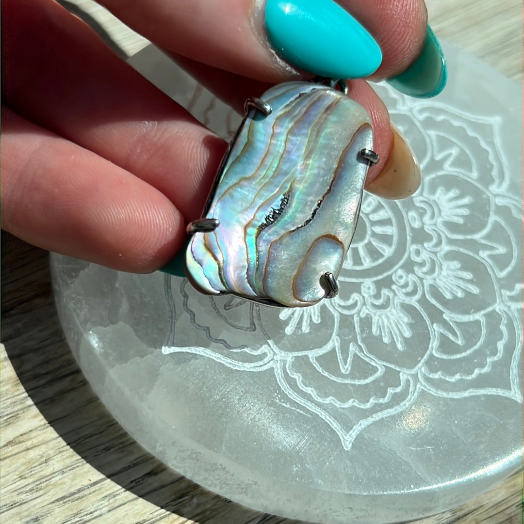 Paua Shell 925 Sterling Pendant
