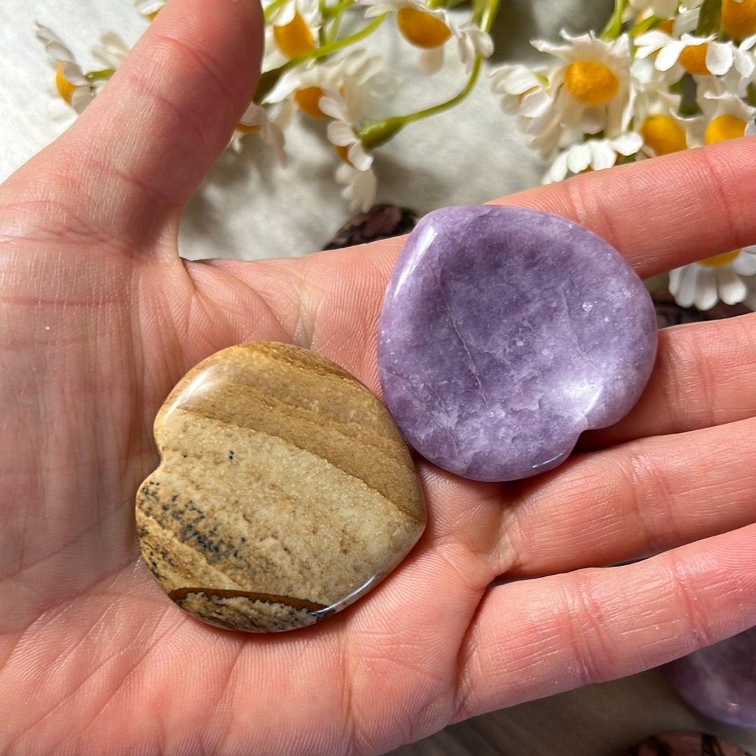 Heart - Worry Palm Stone