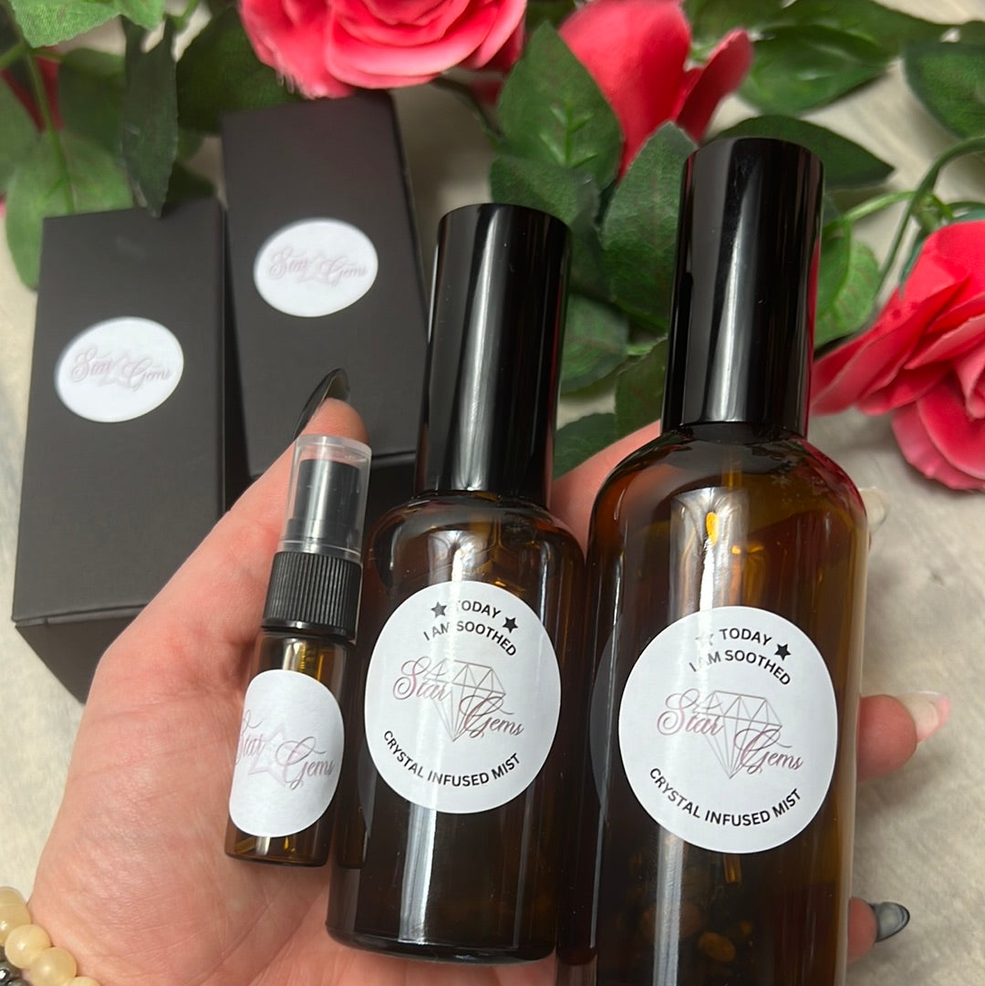 StarCrystalGems - TODAY I am Soothed - Natural Crystal Infused Mist -Dragons Blood Spray