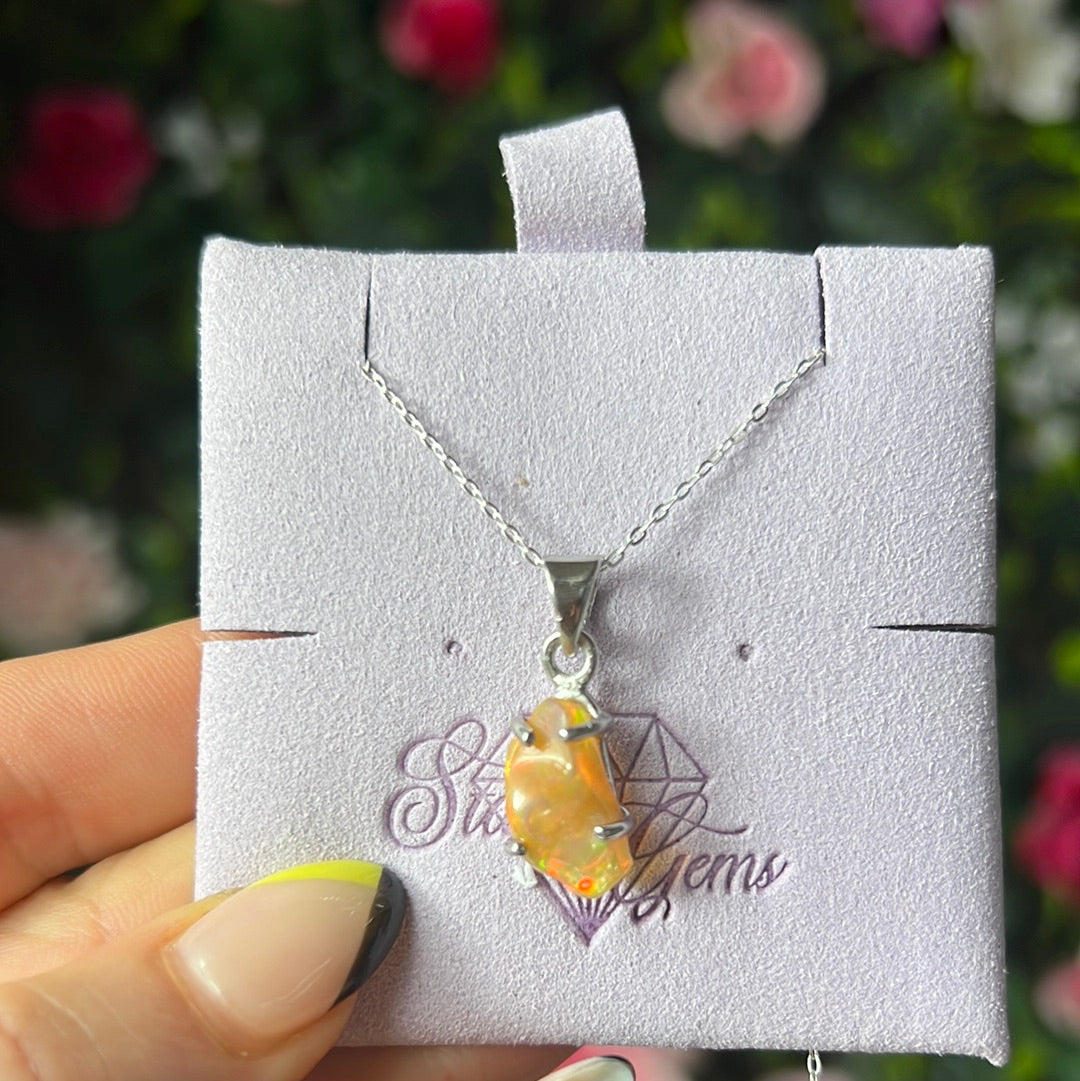 Ethiopian Opal 925 Sterling Pendant