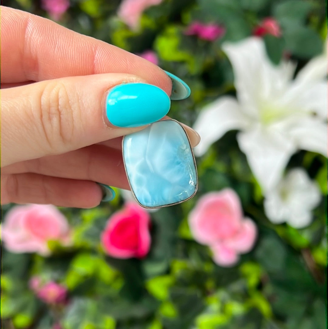Larimar 925 Sterling Pendant