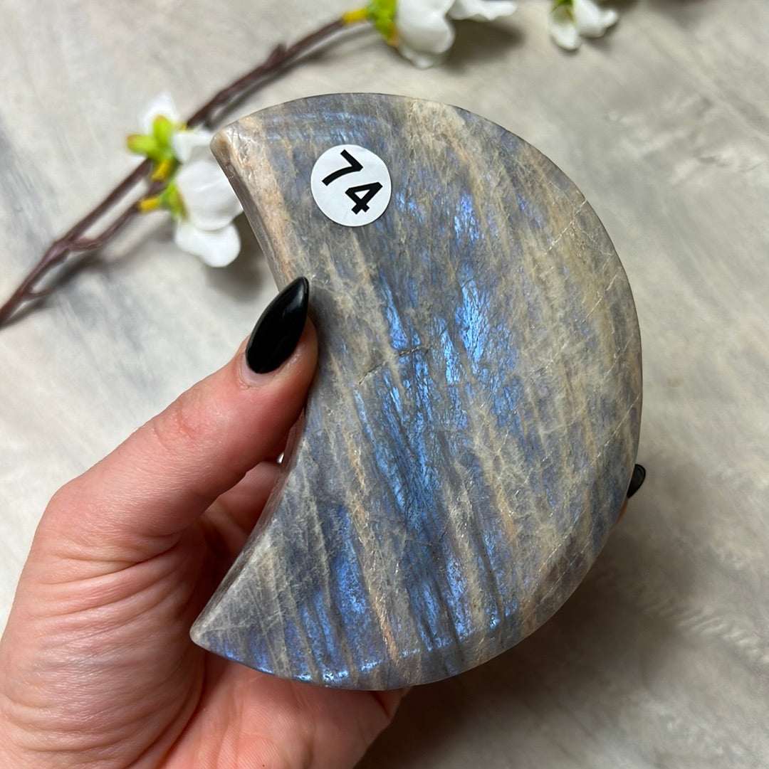 Belomorite Moon on Stand