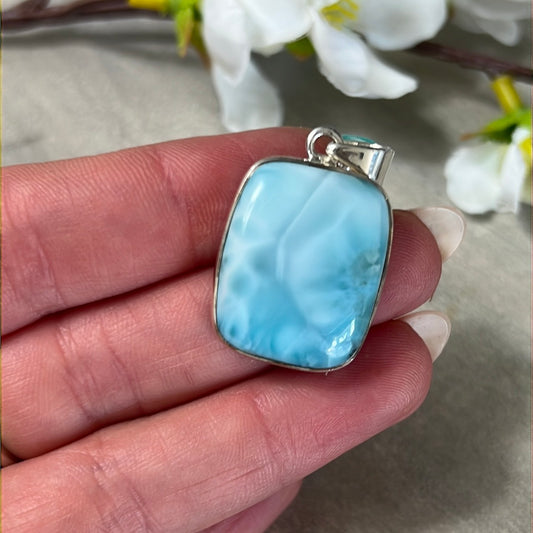Larimar 925 Sterling Pendant