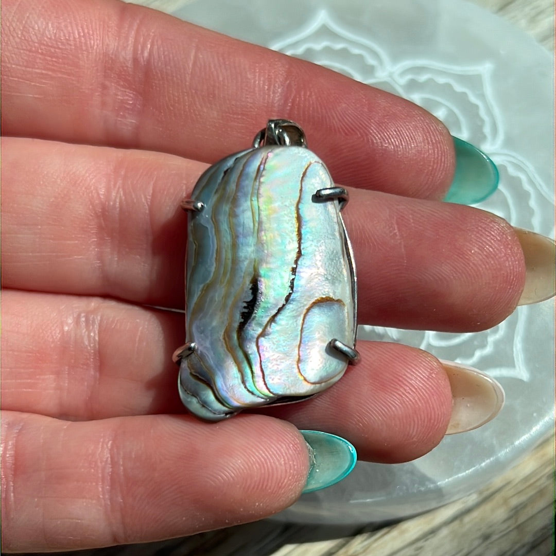 Paua Shell 925 Sterling Pendant