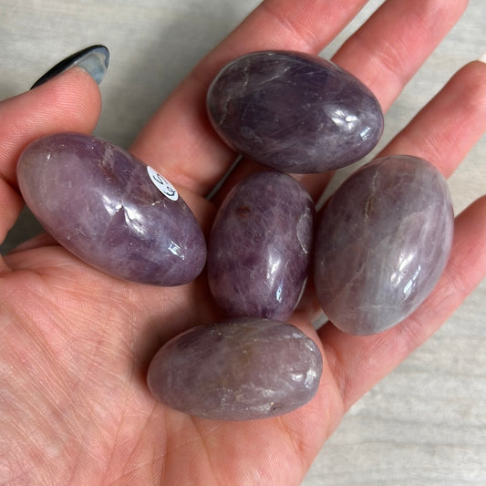 Lavender Purple Rose Quartz Shiva Tumblestone