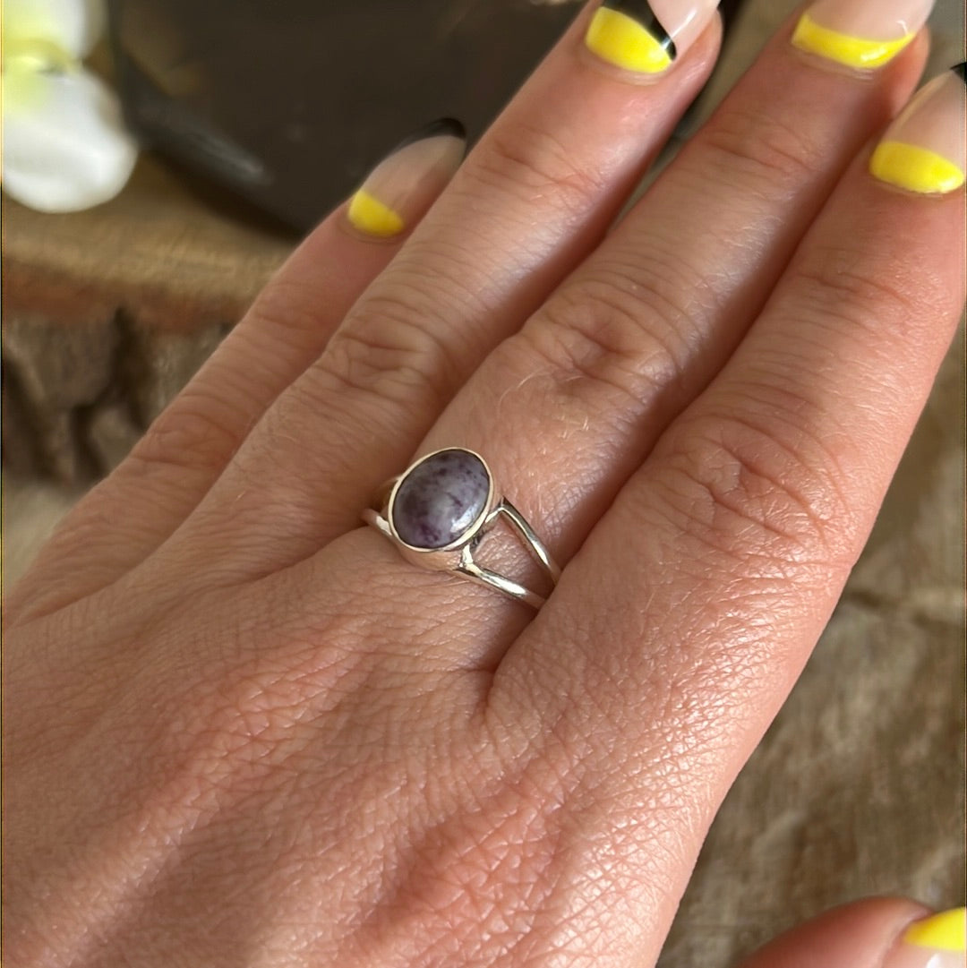 Kammererite 925 Sterling Silver Ring - N 1/2