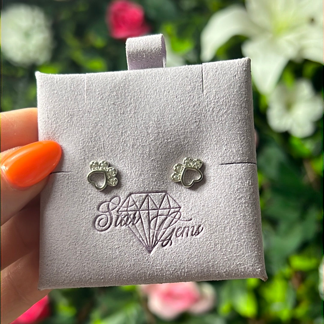 Paw Studs 925 Sterling Silver Earrings
