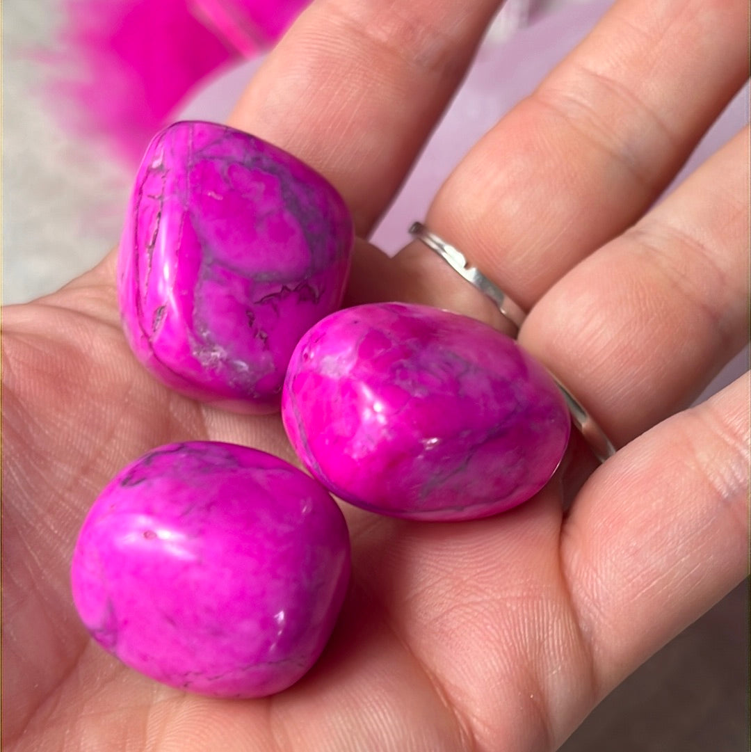 Pink Howlite Tumble Tumblestone