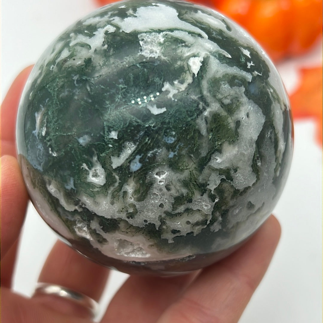 Moss Agate Sphere 60mm
