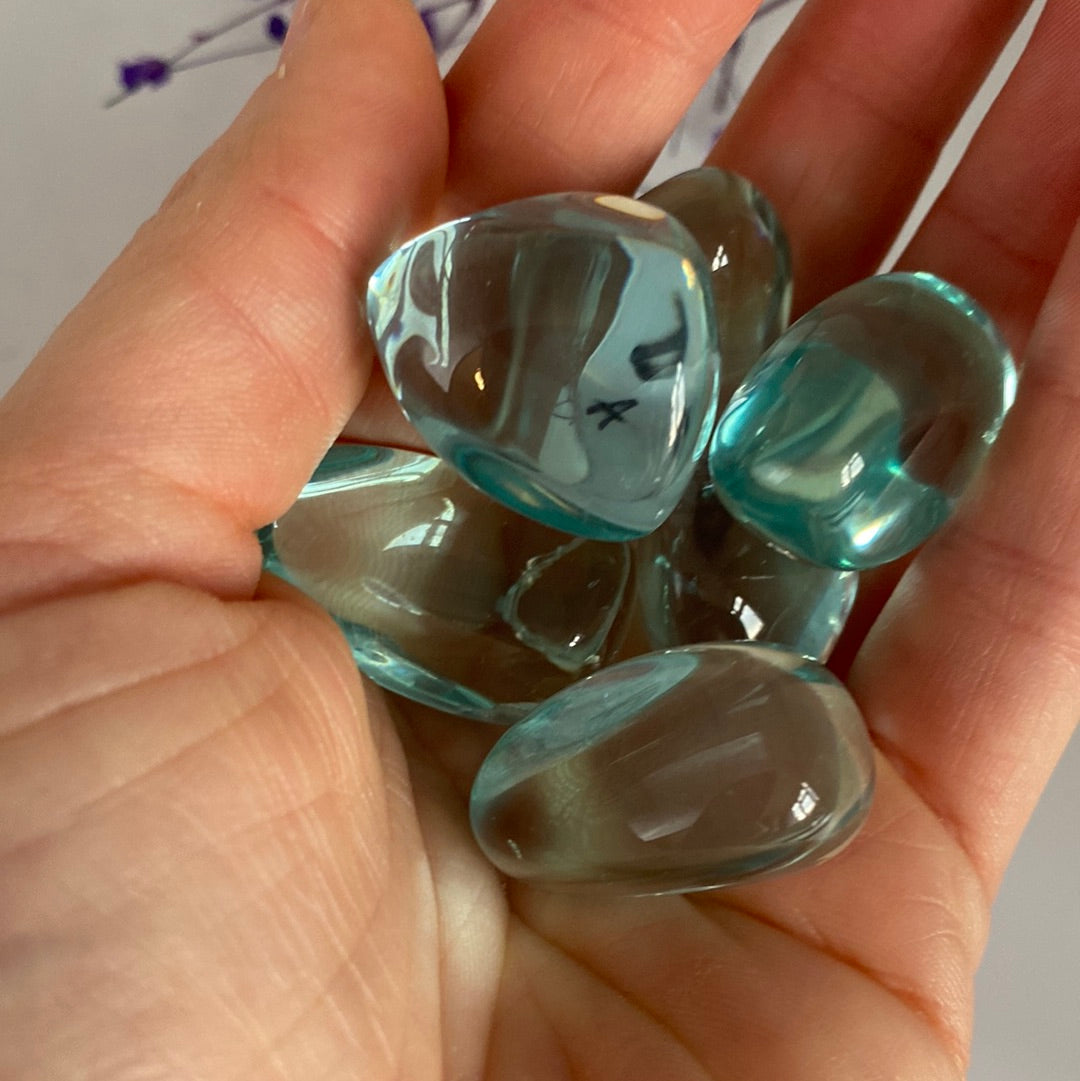 Blue obsidian - Tumblestone Tumbles
