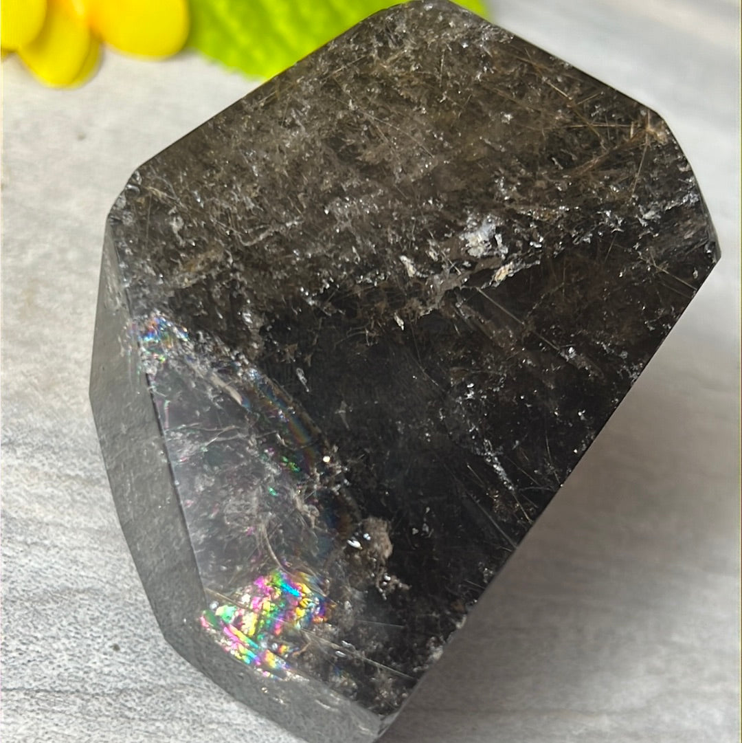 Smoky Rutile Rutilated Quartz Freeform A Grade