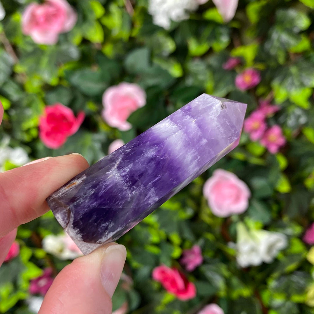 Chevron Dream Amethyst Tower Point
