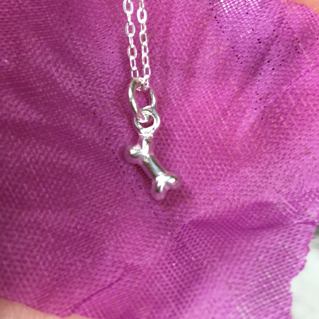 Bone dinky 925 Sterling Silver Pendant Charm