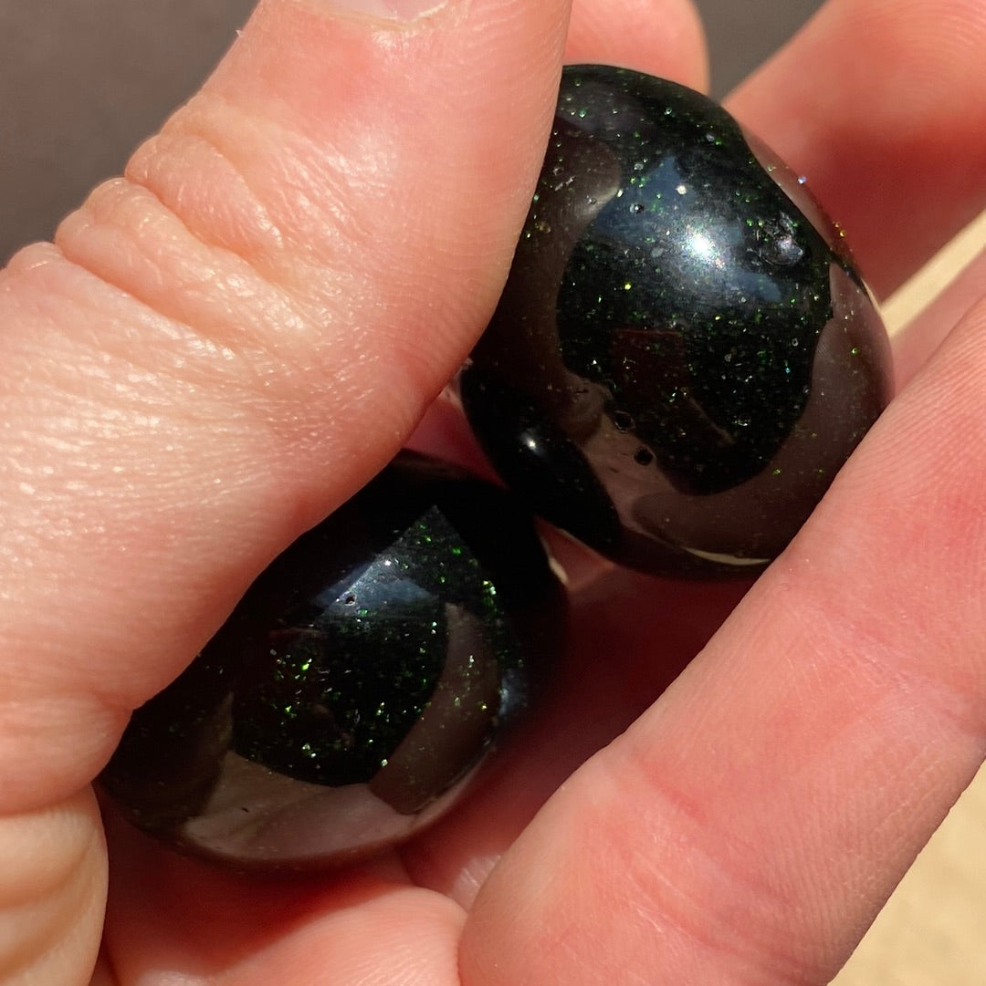 Green Goldstone Tumble Tumblestone