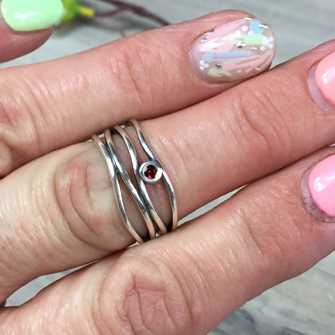 Wiggle 925 Sterling Silver Ring
