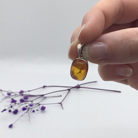 Amber 925 Sterling Silver Pendant