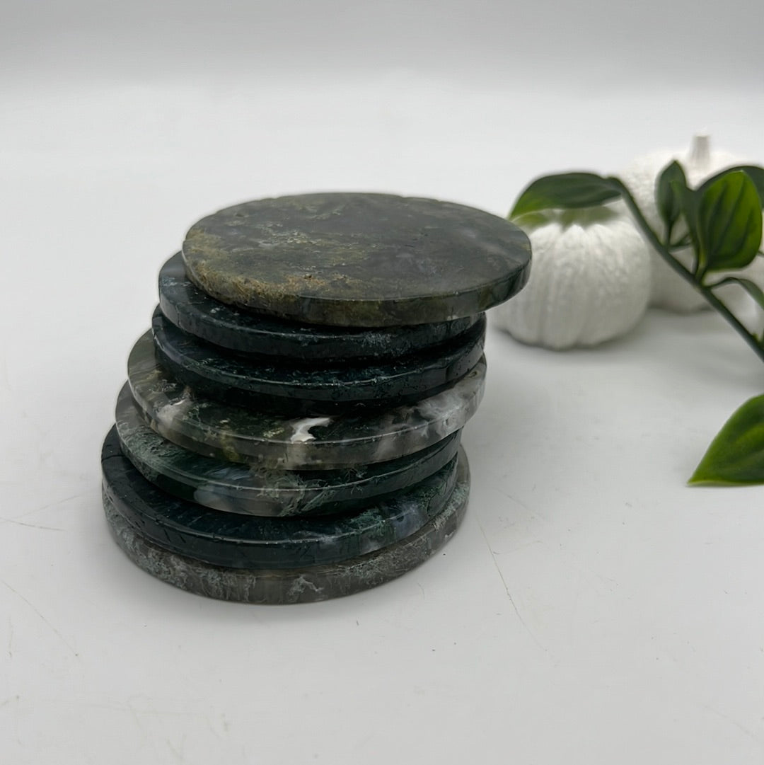 Moss Agate Disc