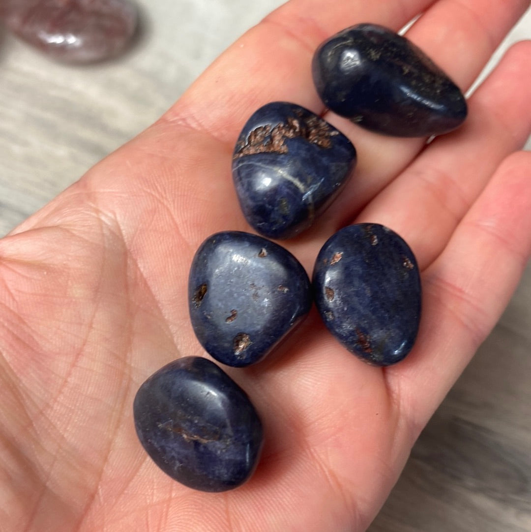 Sapphire Natural Tumble Tumblestone - large