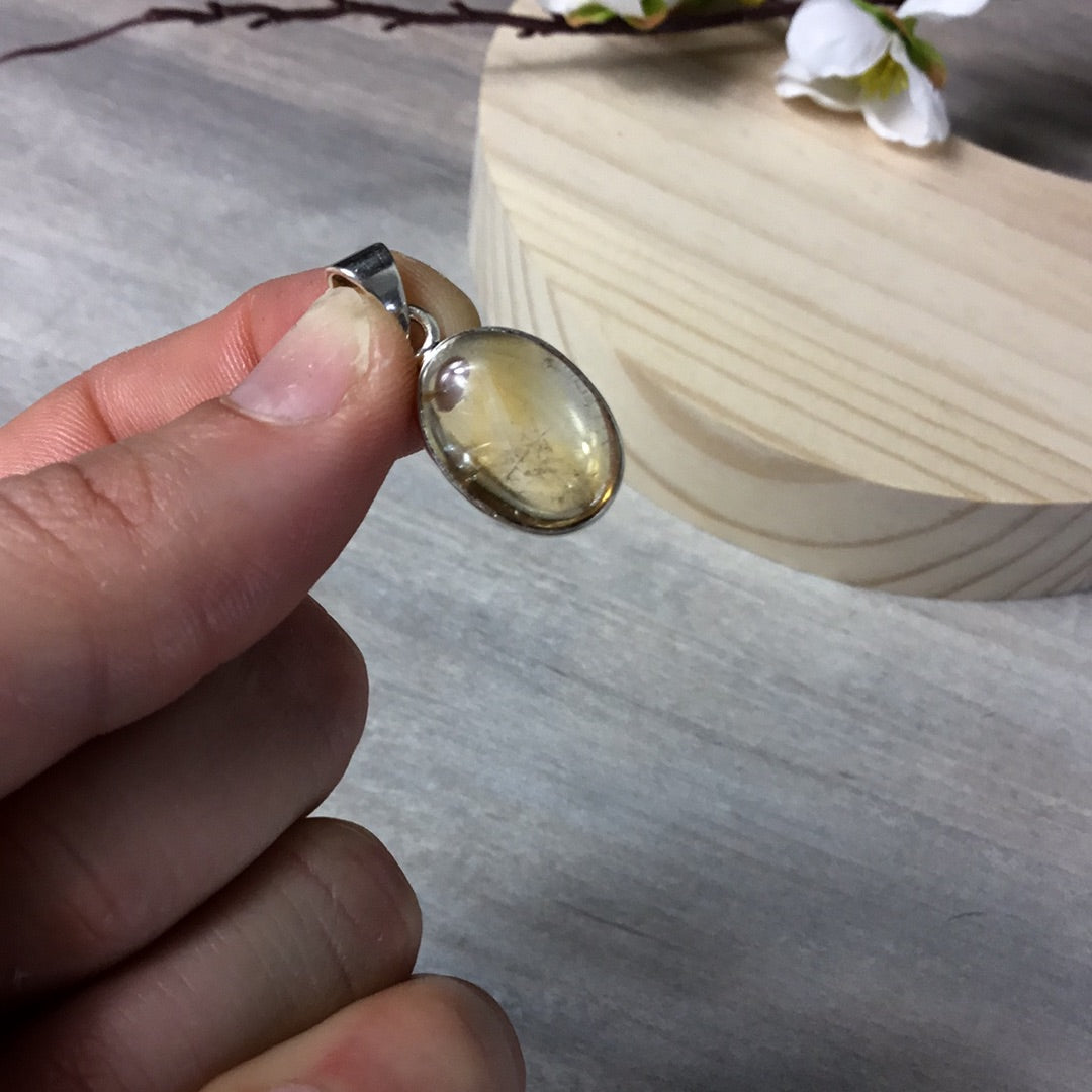 Citrine 925 Sterling Silver Pendant