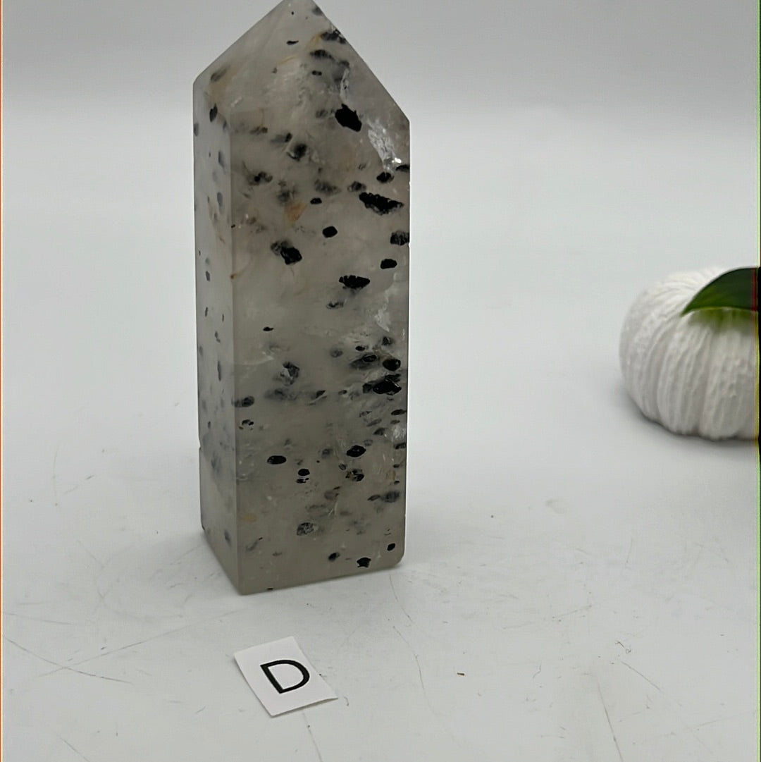 Pitaya Quartz (dragonfruit) Obelisk Tower