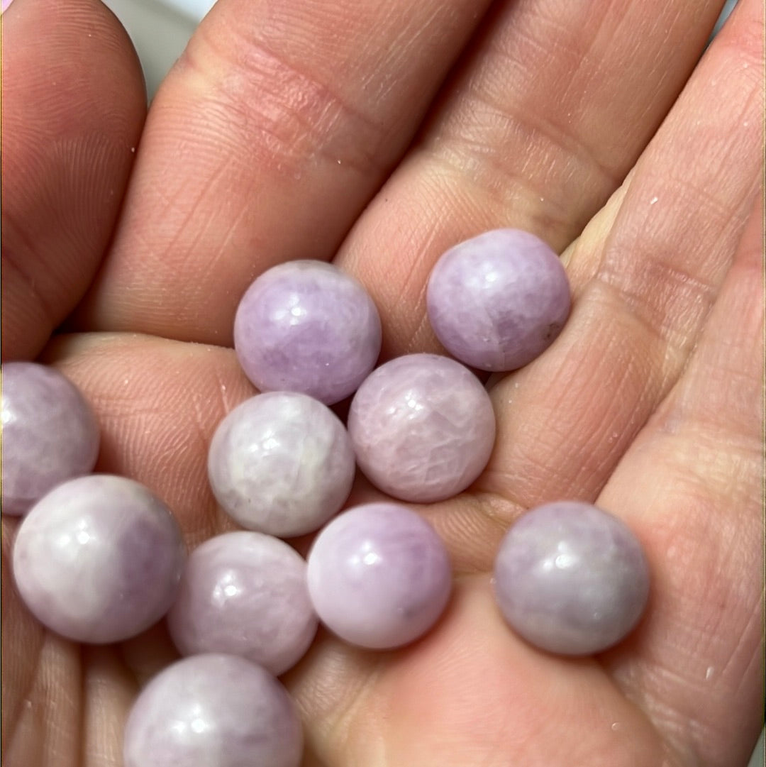 Mini Kunzite Sphere - 10mm