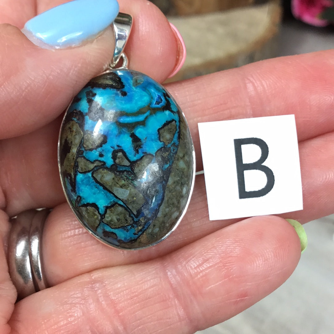 Neon Apatite 925 Sterling Silver Pendant RARE