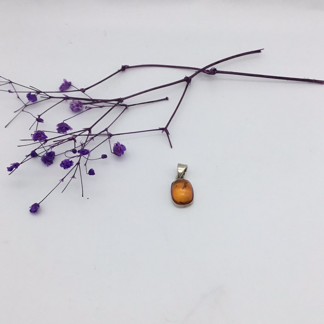 Amber 925 Sterling Silver Pendant