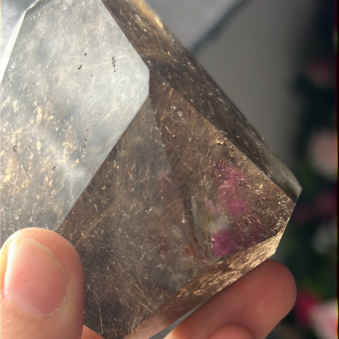 Smoky Rutile Rutilated Quartz Freeform A Grade