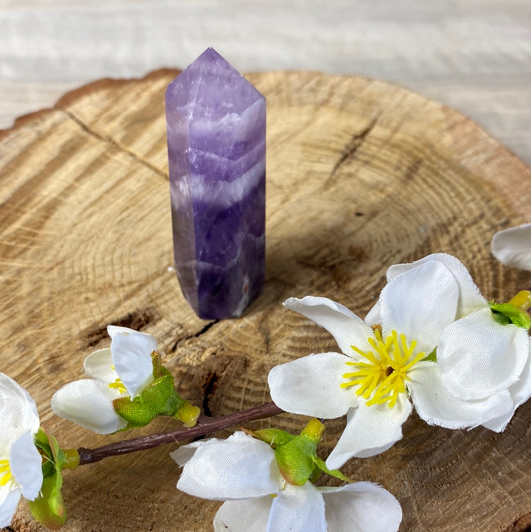 Chevron Dream Amethyst Tower Point