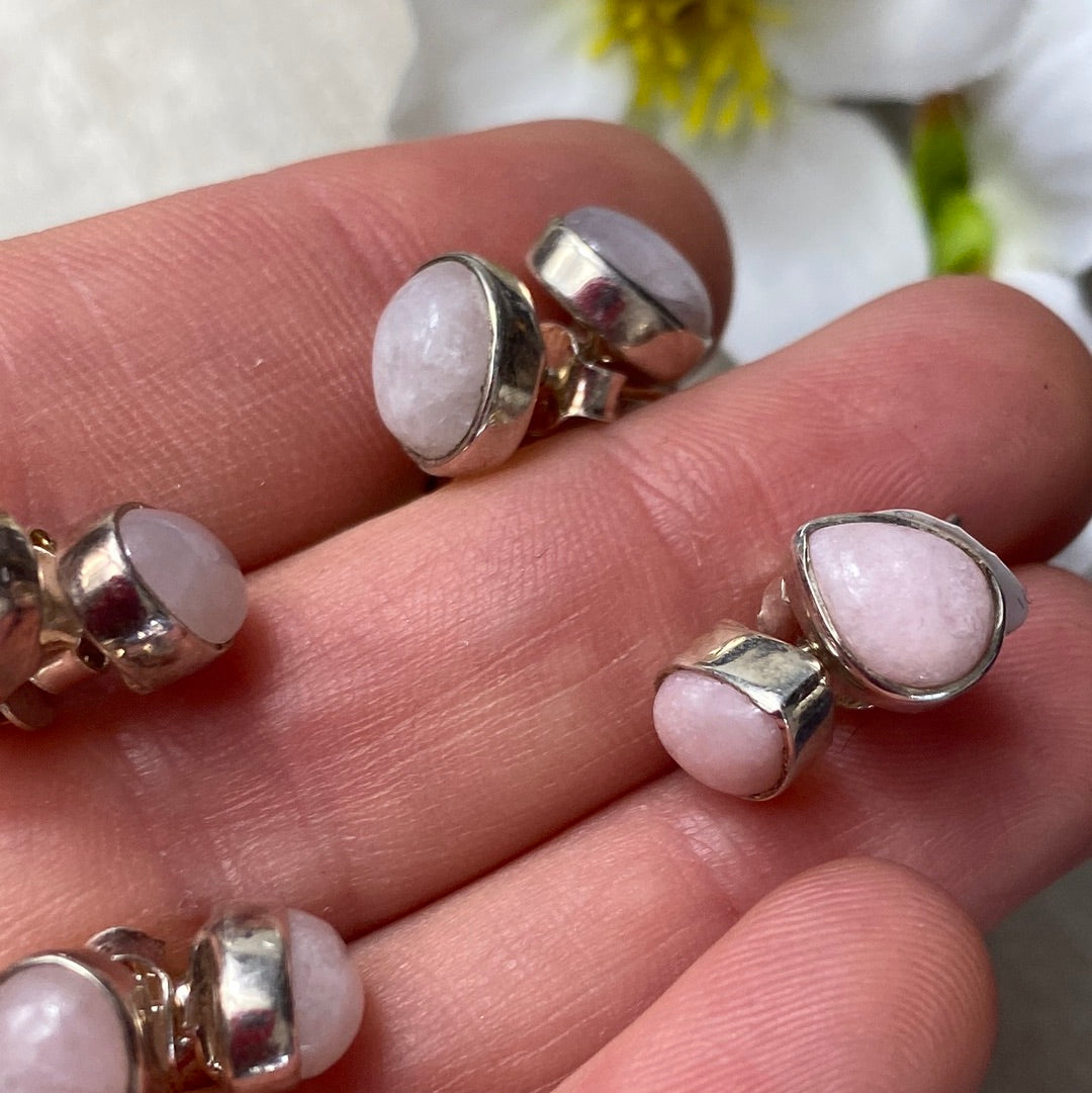 Petalite 925 Sterling Studs Earrings