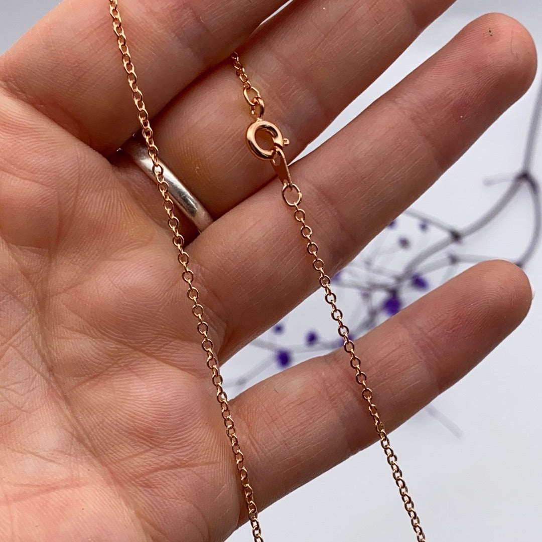 Trace Chain 18’’ - Rose Gold Plated