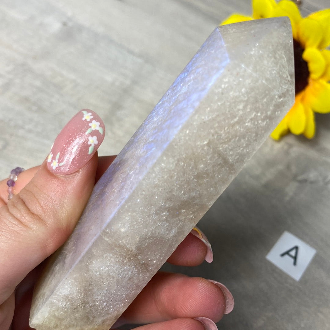 Belomorite - Cream Moonstone and Sunstone Towers