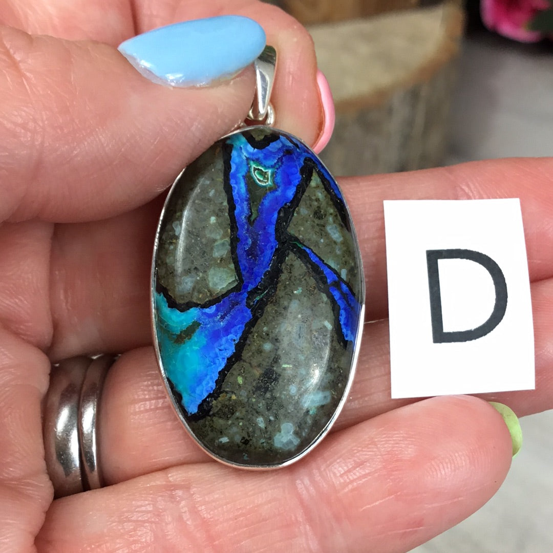 Neon Apatite 925 Sterling Silver Pendant RARE