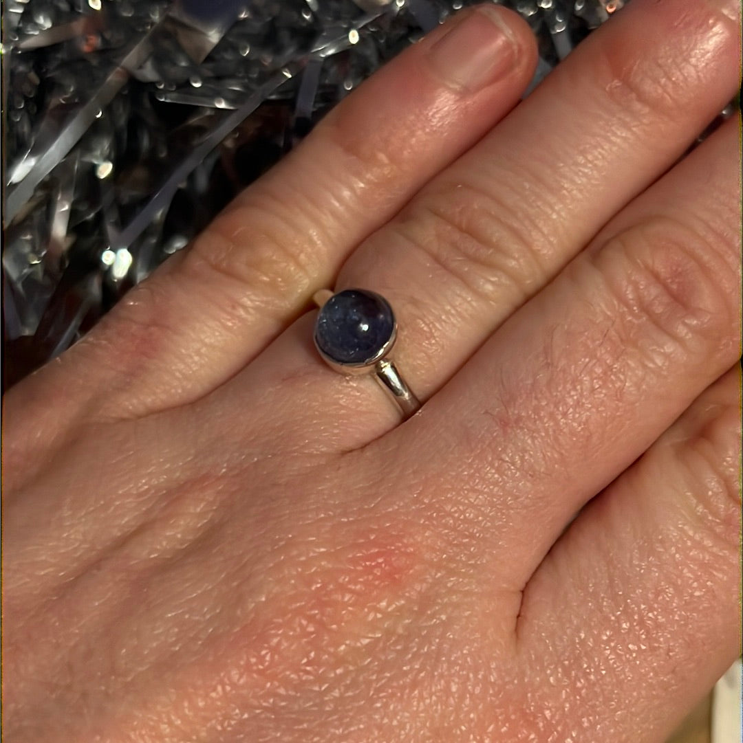 Tanzanite 925 Ring -  Size M