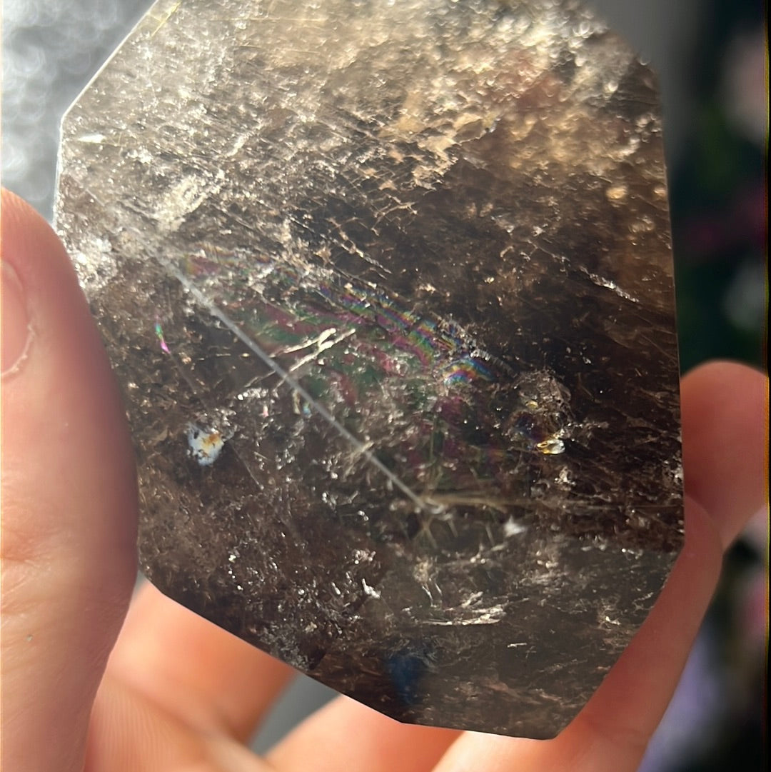 Smoky Rutile Rutilated Quartz Freeform A Grade