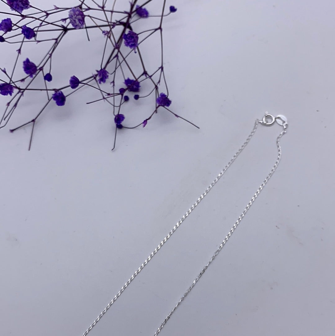 Curb 1mm Chain - Sterling Silver 925
