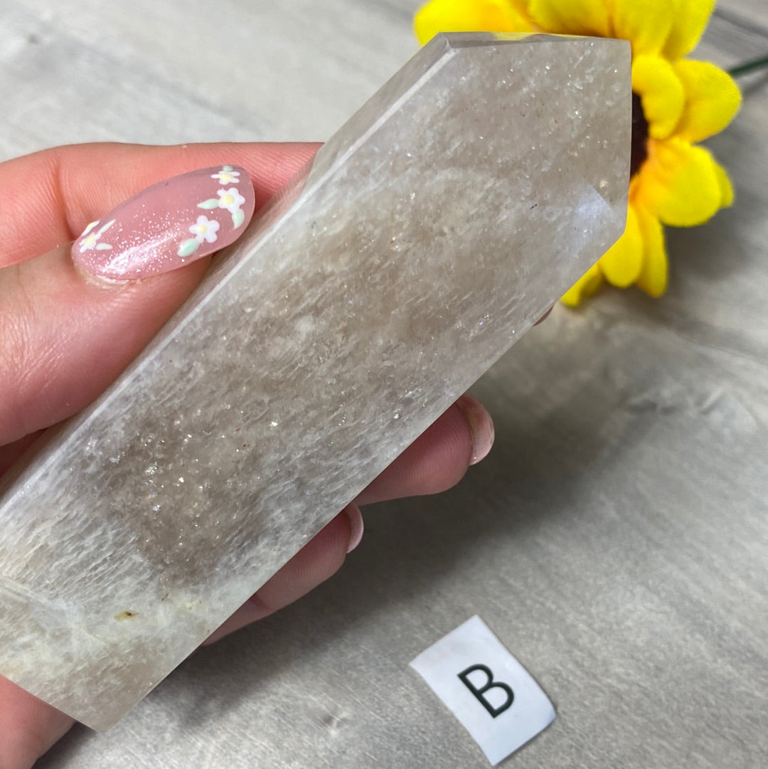 Belomorite - Cream Moonstone and Sunstone Towers
