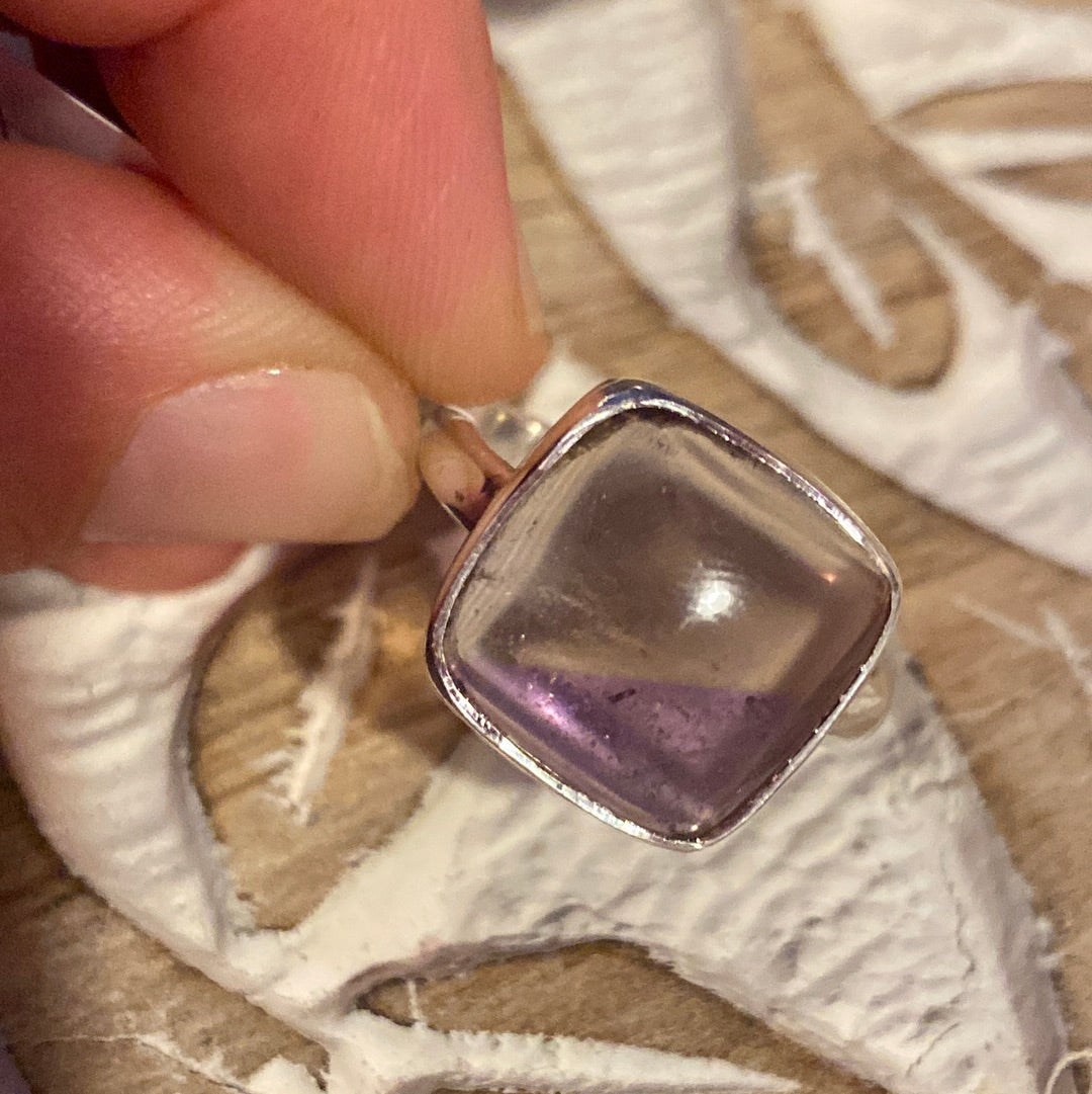 Ametrine 925 Sterling Silver Ring -  Size Q 1/2 - R