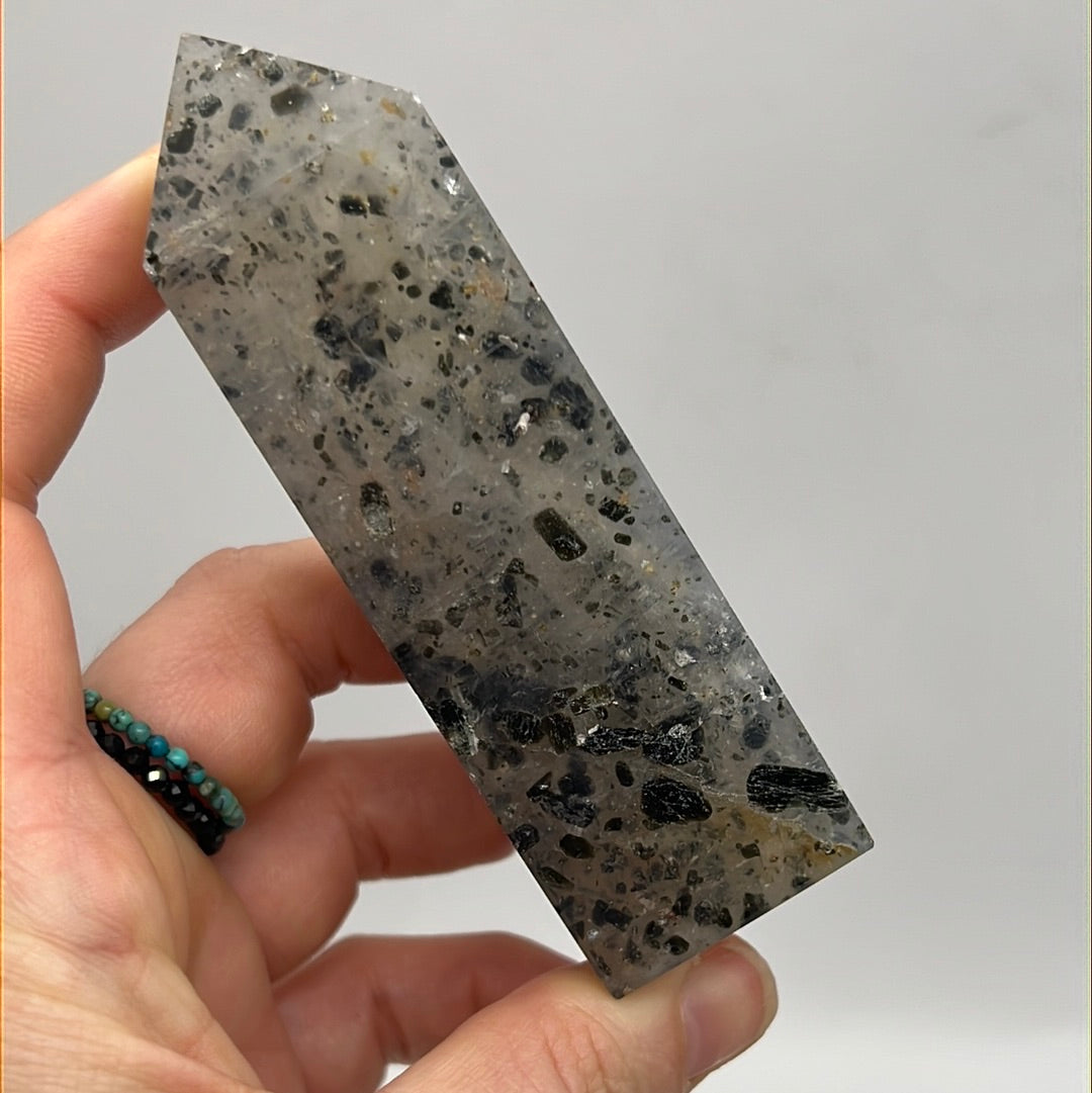 Pitaya Quartz (dragonfruit) Obelisk Tower