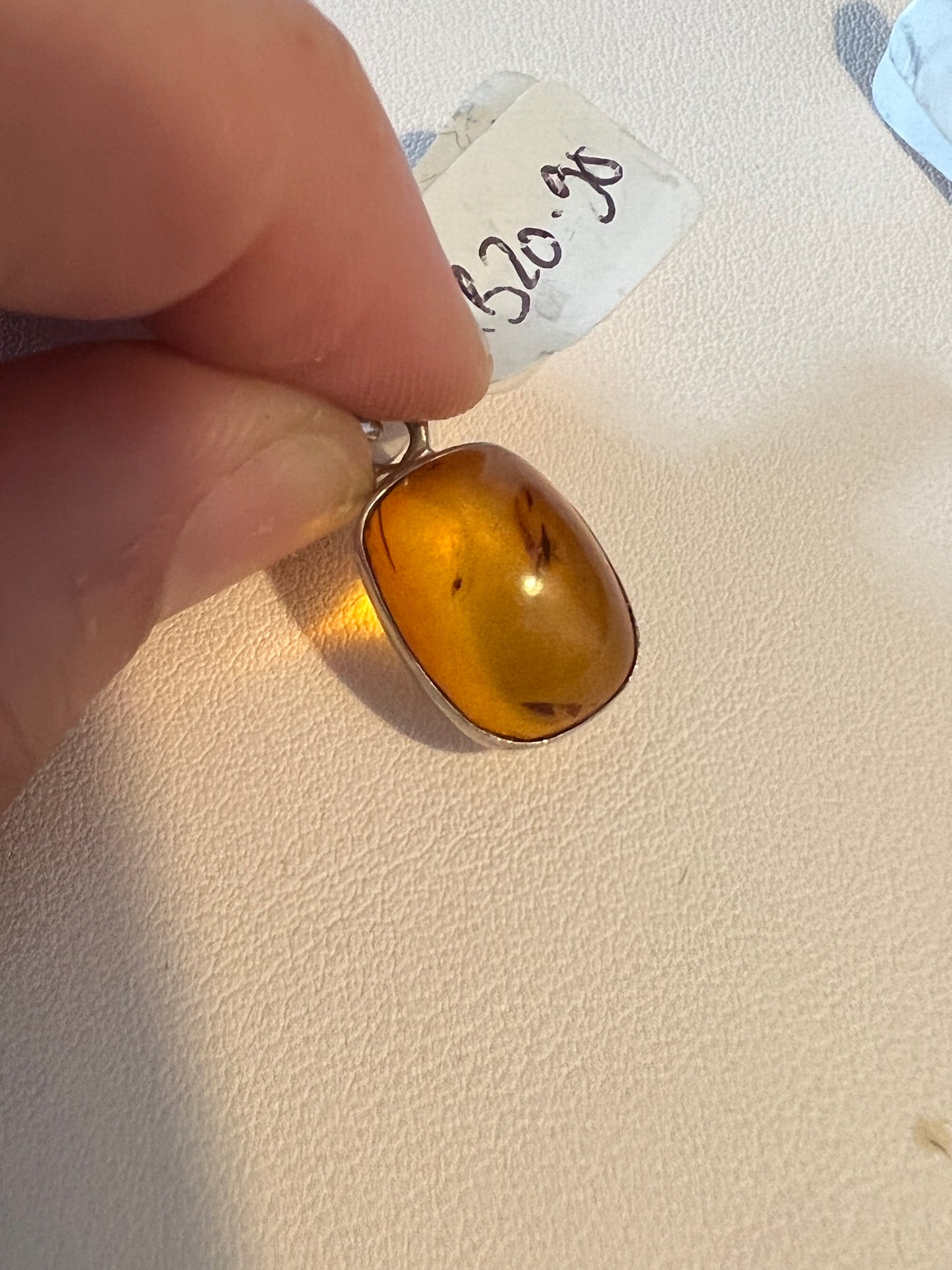 Amber 925 Sterling Silver Pendant
