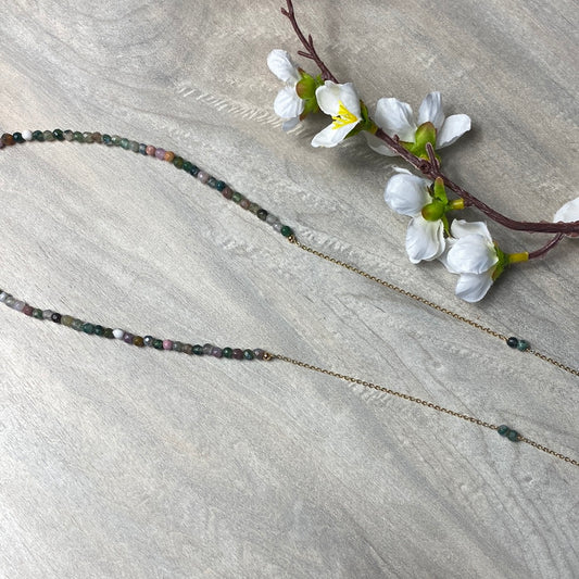 Glasses Chain - ocean jasper