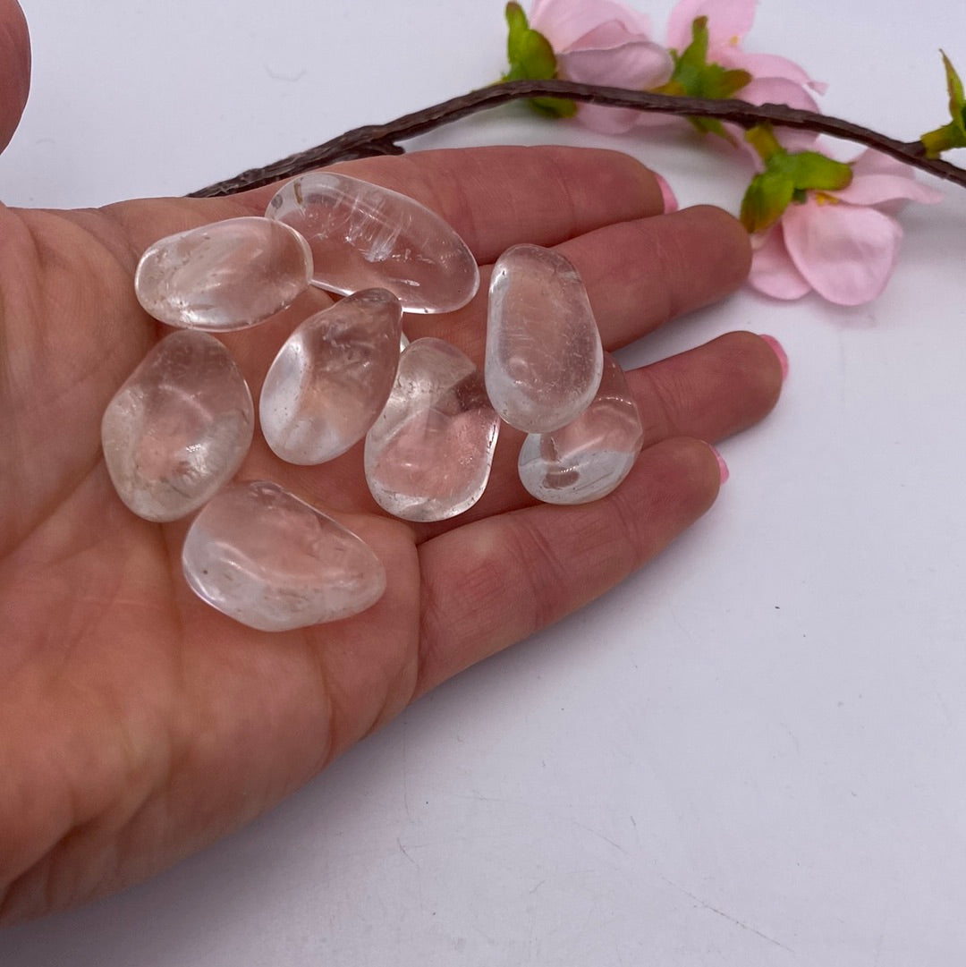 Clear Quartz tumble tumblestone