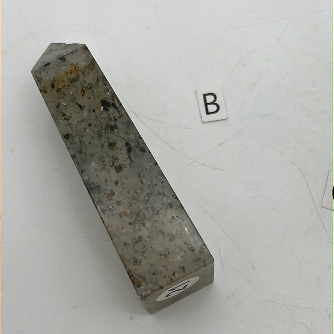 Pitaya Quartz (dragonfruit) Obelisk Tower