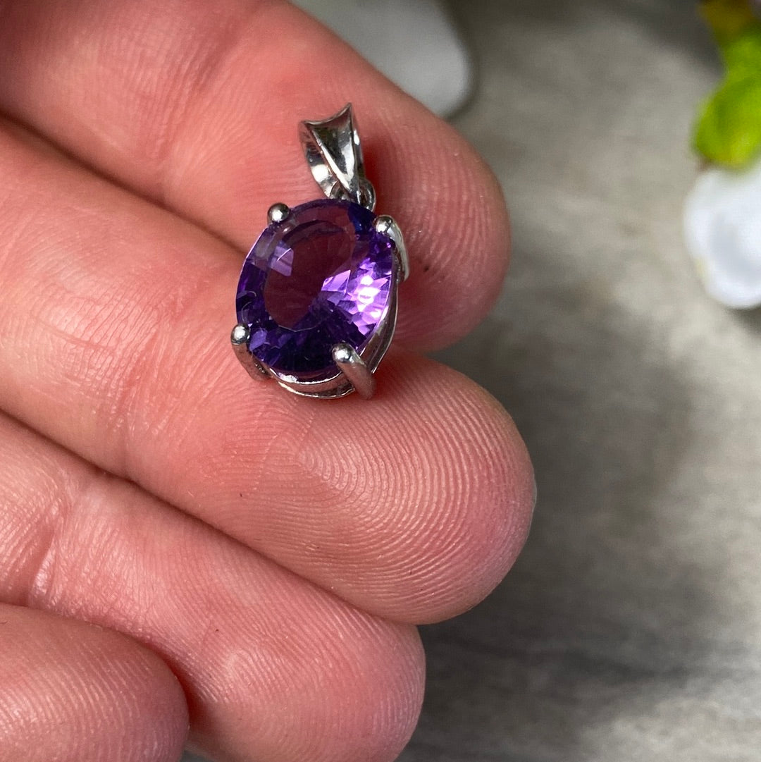 Amethyst 925 Sterling Silver Pendant