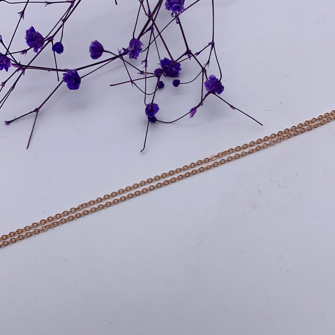 Trace Chain 18’’ - Rose Gold Plated