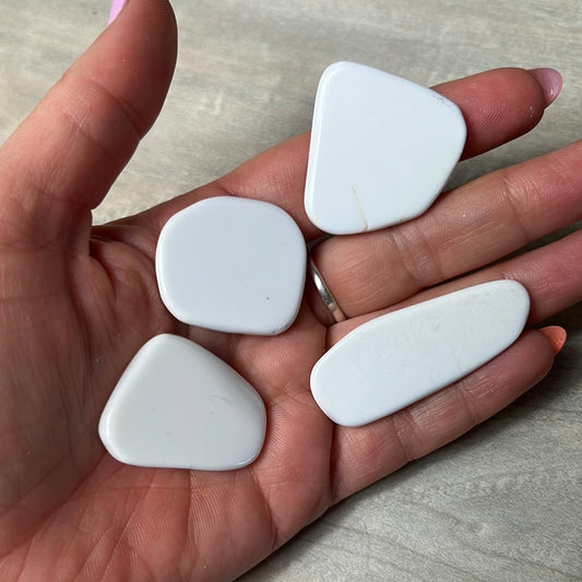 Cacholong Opal Tumble slice