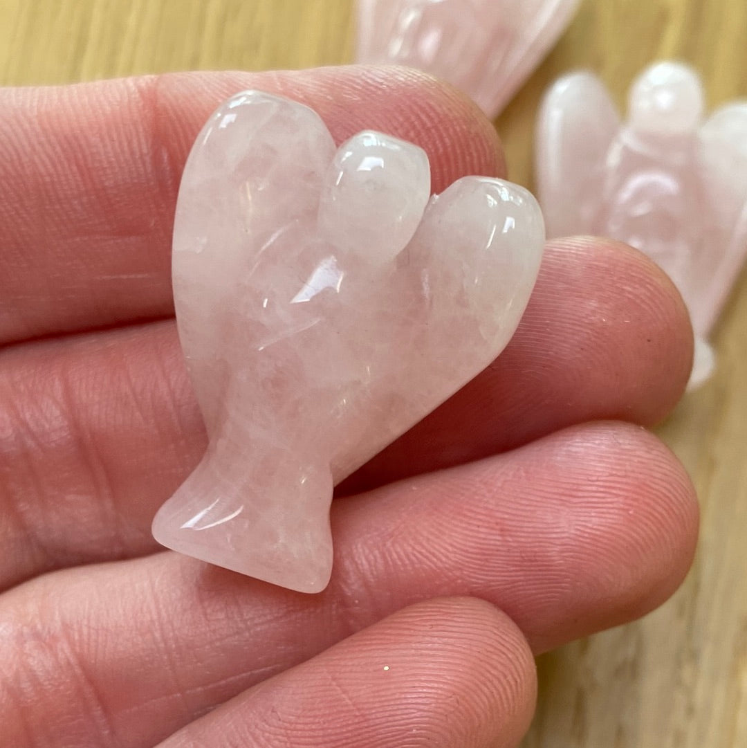 Pocket Angel - rose Quartz